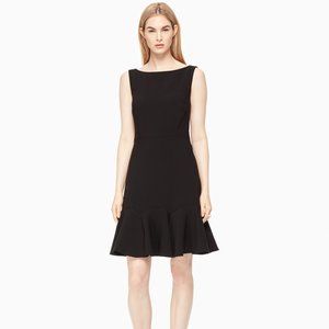 Kate Spade Crepe Flounce Dress